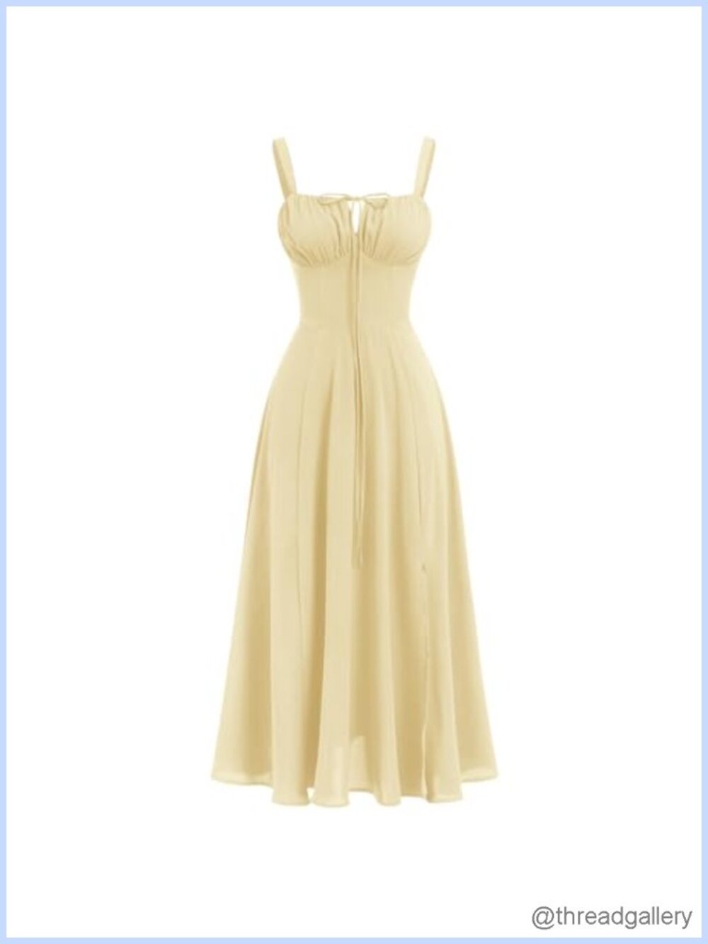 Women Floral Corset Midi Dress Spaghetti Strap Milkmaid Sundress